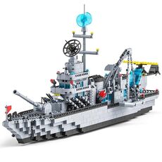 LELE BROTHER Blocchi di costruzione giocattolo per assemblaggio intelligente di piccoli pellet per bambini, stile: 112 Destroyer
