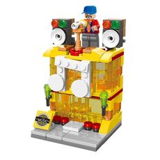 LELE BROTHER Bambini che assemblano mini blocchi di costruzioni per scene di strade cittadine, Stile: 8537-7 Audiovisual Store
