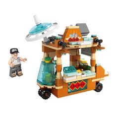 LELE BROTHER Bambini che assemblano mini blocchi di costruzione per scene di strade cittadine, stile: 8613-1 Auto puzzolente di tofu