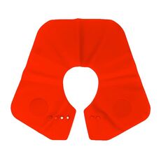 Mantelle a scialle regolabili per taglio dei capelli, protezione per il collo, per parrucchiere, in silicone, per salone, specifiche: grande rosso