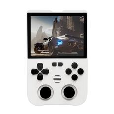 AMPOWN XU10 Console di gioco portatile Schermo IPS da 3,5 pollici Sistema Linux Video Arcade portatile 128G (Bianco)