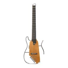 DONNER Chitarra acustica portatile staccabile da viaggio per chitarra silenziosa senza testa intelligente, stile: acero