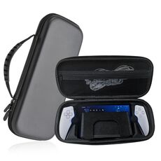 Per PIayStation Portal Console di gioco Borsa protettiva per frizione in pelle granulata EVA (Nero)