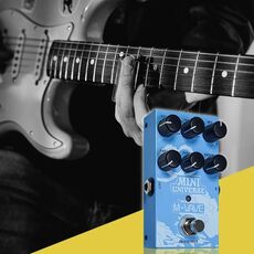 M-VAVE Effetti monoblocco per chitarra Effetti di riverbero con modellazione digitale (azzurro cielo)