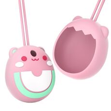 Copertura protettiva in silicone per macchina da gioco elettronica per animali domestici Tamagotchi Pix Cartoon, colore: rosa