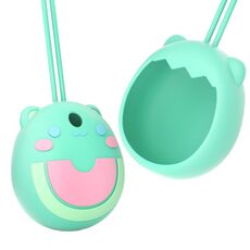 Copertura protettiva in silicone per macchina da gioco elettronica per animali domestici Tamagotchi Pix Cartoon, colore: ciano