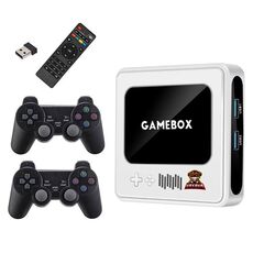 G10 GAMEBOX TV Box Dual System Wireless Android 3D Home 4K HD Console di gioco Supporto PS1 / PSP, Stile: 256G Oltre 60.000 giochi (Bianco)