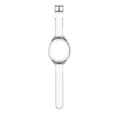 Custodia protettiva per cinturino orologio integrato in silicone per Tamagotchi UNI (2023) Pet Game Machine (trasparente)