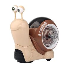 Giocattoli elettrici per lumache striscianti per bambini Giocattoli divertenti per lumache con proiezione di suoni e luci (grigio)