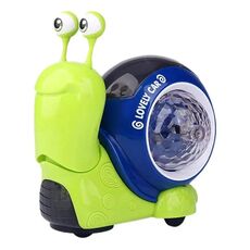 Giocattoli elettrici per lumache striscianti per bambini Giocattoli divertenti per lumache con proiezione di suoni e luci(Verde)