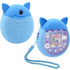 Per Tamagotchi Pix Cartoon Console di gioco elettronica per animali domestici Custodia protettiva in silicone antiscivolo e anticaduta (blu)