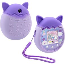 Per Tamagotchi Pix Cartoon Console di gioco per animali domestici elettronici Custodia protettiva in silicone antiscivolo e anticaduta (viola)