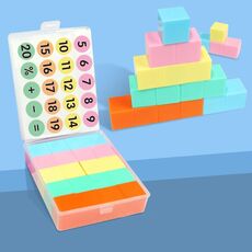 ARTCOLOR 20 pezzi/pacco cubo da 2 cm sussidi didattici magnetici giocattoli cubici per studenti delle scuole elementari