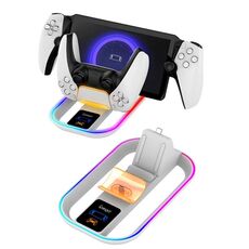 Per controller iPega PlayStation Portal e caricabatterie per console di gioco con luce RGB