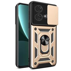 Per Motorola Edge 40 Neo 5G Custodia scorrevole per fotocamera con design TPU ibrido per PC (Oro)