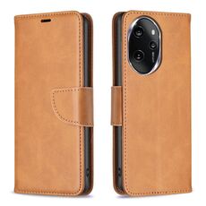 Per Honor 100 Pro Custodia in pelle di agnello con texture in puro colore Flip (giallo)