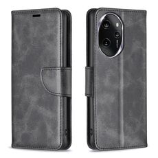Per Honor 100 Pro Custodia in pelle di agnello con texture in puro colore Flip (Nero)