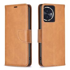 Per Honor 100 Custodia in pelle di agnello con texture in puro colore Flip (giallo)