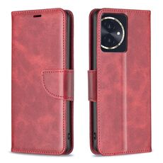 Per Honor 100 Custodia in pelle di agnello con texture in puro colore Flip (rossa)