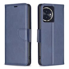 Per Honor 100 Custodia in pelle di agnello con texture in puro colore Flip (blu)