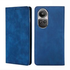 Custodia per telefono in pelle magnetica Global Skin Feel per OPPO Reno 10 5G / Pro 5G (blu)