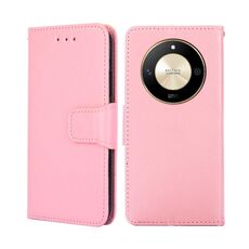 Custodia per cellulare in pelle con texture cristallo per Honor X50 5G (rosa)