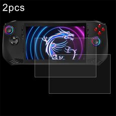 Per console di gioco MSI Claw da 7 pollici 2 pezzi 9H 0,3 mm Pellicola in vetro temperato antideflagrante