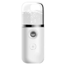 Umidificatore per misuratore di idratazione con interfaccia USB per strumento disinfettante per alcol portatile da 30 ml, Colore: bianco