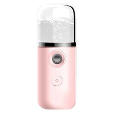 Umidificatore per misuratore di idratazione con interfaccia USB per strumento disinfettante per alcol portatile da 30 ml, colore: rosa