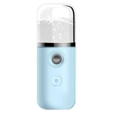 Umidificatore per misuratore di idratazione con interfaccia USB per strumento disinfettante per alcol portatile da 30 ml, Colore: blu