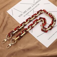 Catena per cellulare retrò con cordino in tartaruga, catena in resina acrilica con distanziatore, specifiche: L205-3HS -60 cm
