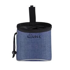LDLC Borsa per snack per animali domestici all'aperto Borsa per addestramento riflettente per cani in tessuto Oxford (blu denim)