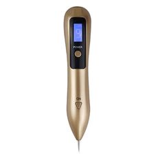 Penna per individuare talpa a 9 ingranaggi LCD Laser domestico Spot talpa Strumento di bellezza spazzante senza luce di ripresa(Oro)