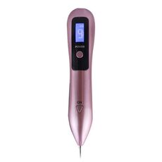 Penna per individuare talpa a 9 ingranaggi LCD Laser domestico Spot per talpa Strumento di bellezza spazzante senza luce di ripresa (oro rosa)