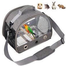 Borsa da gita per animali domestici pieghevole pieghevole in gabbia per uccelli in tessuto Oxford per criceti, conigli, scoiattoli, 33x26x24 cm