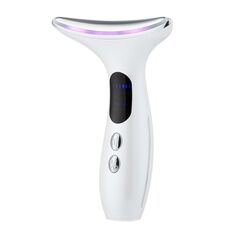 Dispositivo di introduzione facciale per strumenti di bellezza per collo a temperatura costante microcorrente HY38 EMS (bianco)