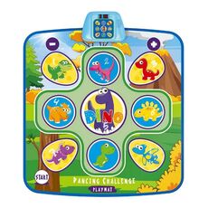 Tappetino da ballo per bambini, tappetino da gioco per musica elettronica, giocattoli per carillon (dinosauro)