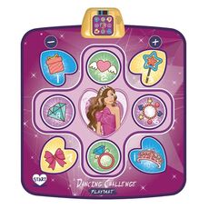 Tappetino da ballo per bambini, tappetino da gioco per musica elettronica, giocattoli per carillon (rosa viola)