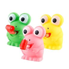 Lingua che sputa Squeeze BB Fischio Suono Giocattoli Bambole antistress, Consegna casuale di colori (Rana)