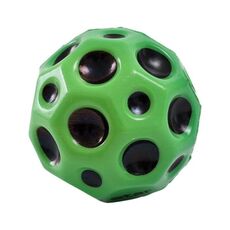 Palla antigravità con pietra lunare che rimbalza Palla con foro per bambini Giocattolo di sfiato antistress per il tempo libero all'aperto(Verde)