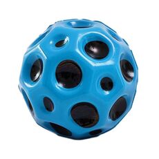 Palla antigravità con pietra lunare che rimbalza Palla con foro per bambini Giocattolo per sfiato antistress per il tempo libero all'aperto(Blu)