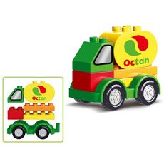 Giocattoli per blocchi di costruzione educativi per auto di ingegneria di particelle di grandi dimensioni per bambini, stile: serbatoio dell'olio