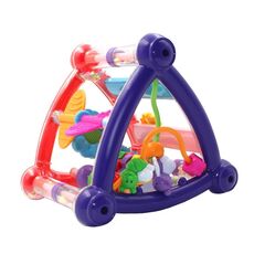 Treppiede per l'illuminazione dei bambini Giocattoli Treppiede multifunzionale per l'apprendimento precoce del bambino (viola e arancione)