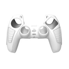 Per PS5 Gamepad Custodia protettiva in silicone Custodia morbida in silicone antiscivolo, Colore: bianco