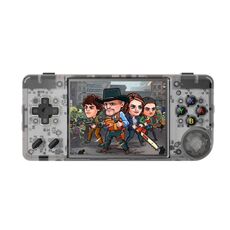 ANBERNIC RG28XX Console di gioco portatile retrò Schermo IPS da 2,83 pollici Sistema operativo Linux 64 GB + 128 GB (Nero trasparente)