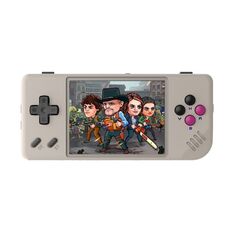 ANBERNIC RG28XX Console di gioco portatile retrò Schermo IPS da 2,83 pollici Sistema operativo Linux 64 GB + 128 GB (Grigio retrò)