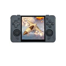 POWKIDDY RGB30 Console di gioco portatile con schermo IPS da 4 pollici WIFI integrato＋Bluetooth 16GB+128GB (Nero)