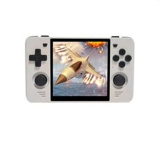 POWKIDDY RGB30 Console di gioco portatile con schermo IPS da 4 pollici WIFI integrato＋Bluetooth 16GB+256GB(Bianco)
