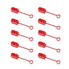 10 pz/pacco XT60 Spina per batteria al litio Coperchio protettivo Spina Coperchio isolante antiossidante antipolvere(Rosso)
