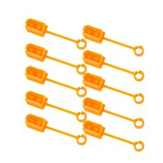 10 pz/pacco XT60 Batteria al Litio Spina Coperchio di Protezione Spina Antipolvere Anti-ossidazione Copertura Isolante (Giallo)